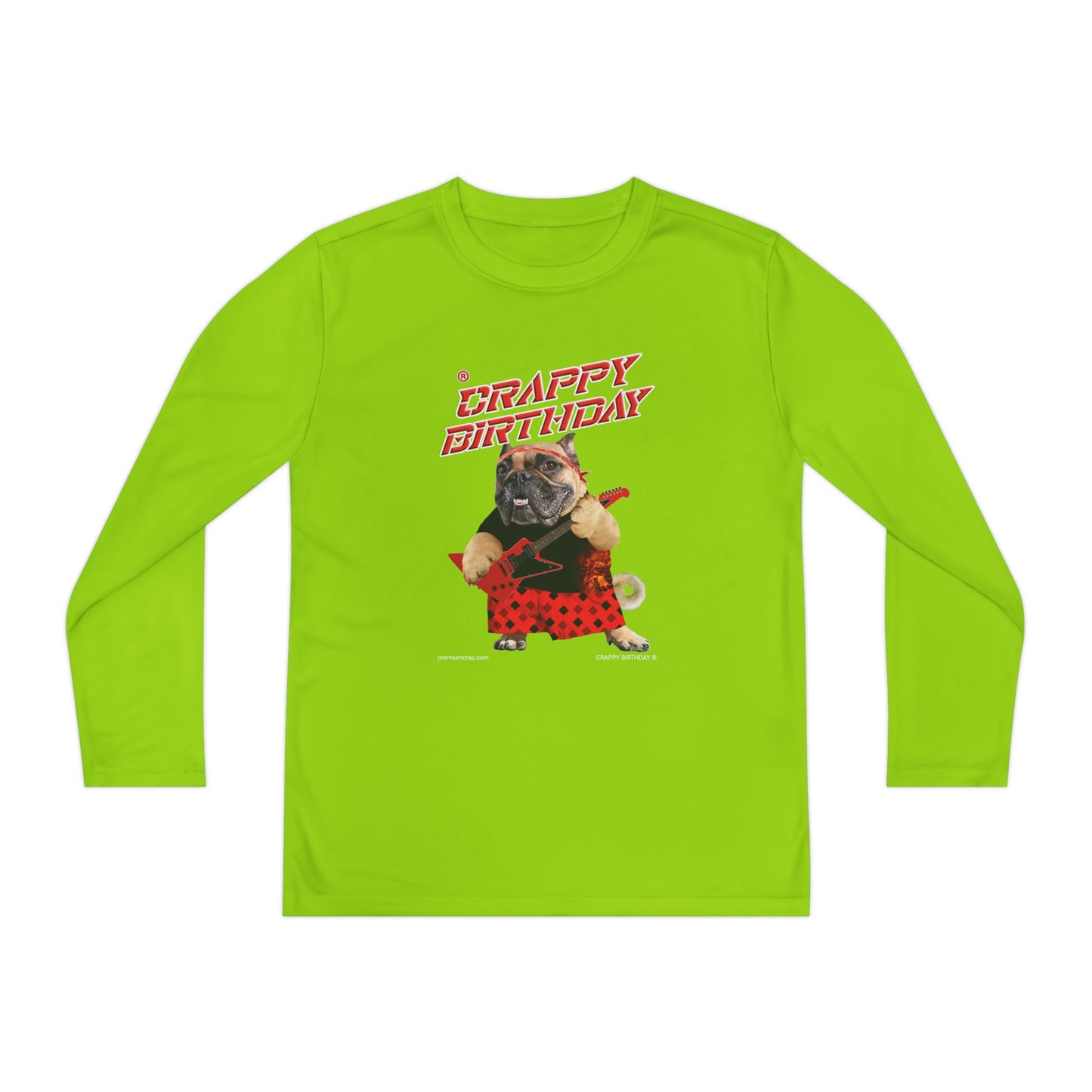Crappy Birthday II Youth Long Sleeve Competitor Tee