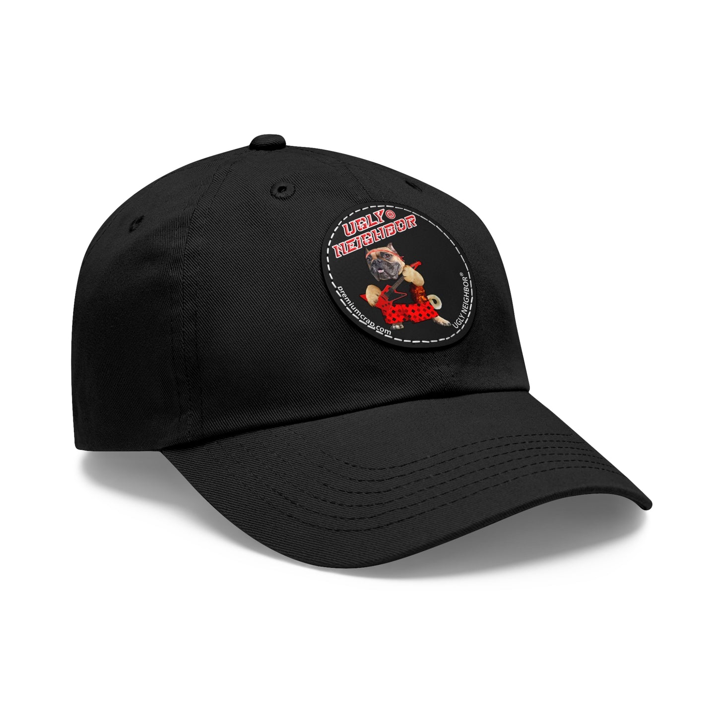 Ugly Neighbor II Dad Hat with Leather Patch (Round)