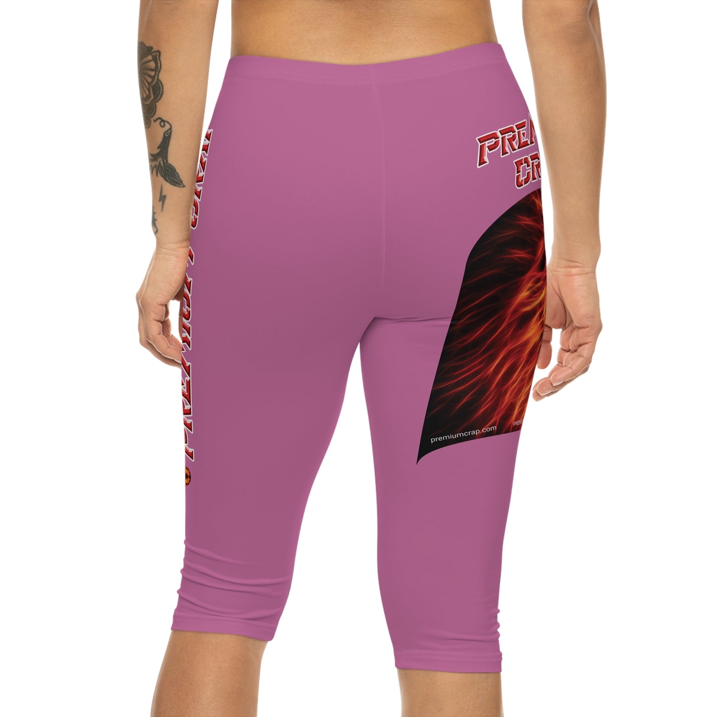 Premium Crap Capri-Cious Leggings - Light Pink