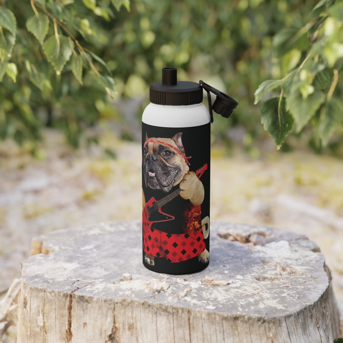 Premium Crap III Stainless Steel Water Bottle, Sports Lid