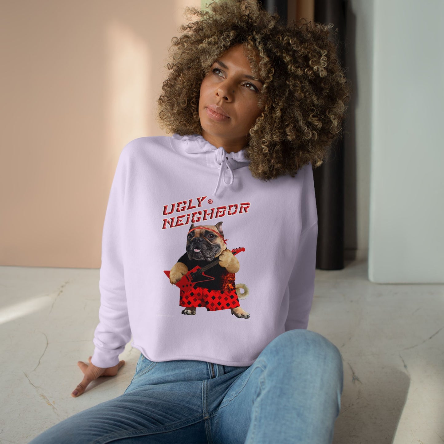 Ugly Neighbor Cropped Hoodie