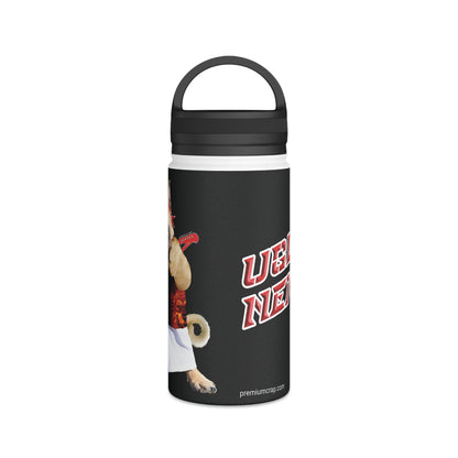Ugly Neighbor Stainless Steel Water Bottle, Handle Lid