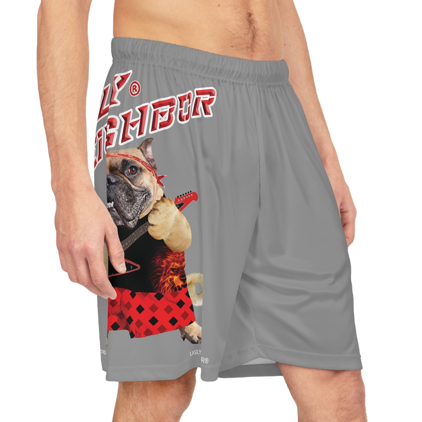 Ugly Neighbor II Basketball Shorts - Grey