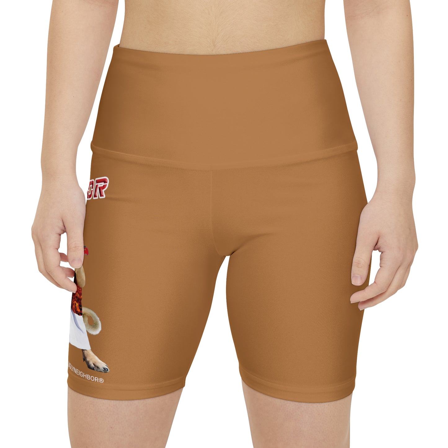 Ugly Neighbor WorkoutWit Shorts - Light Brown