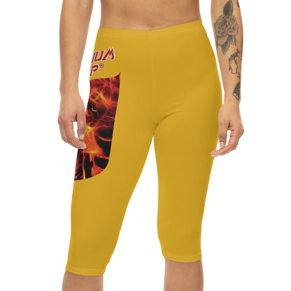 Premium Crap Capri-Cious Leggings - Yellow