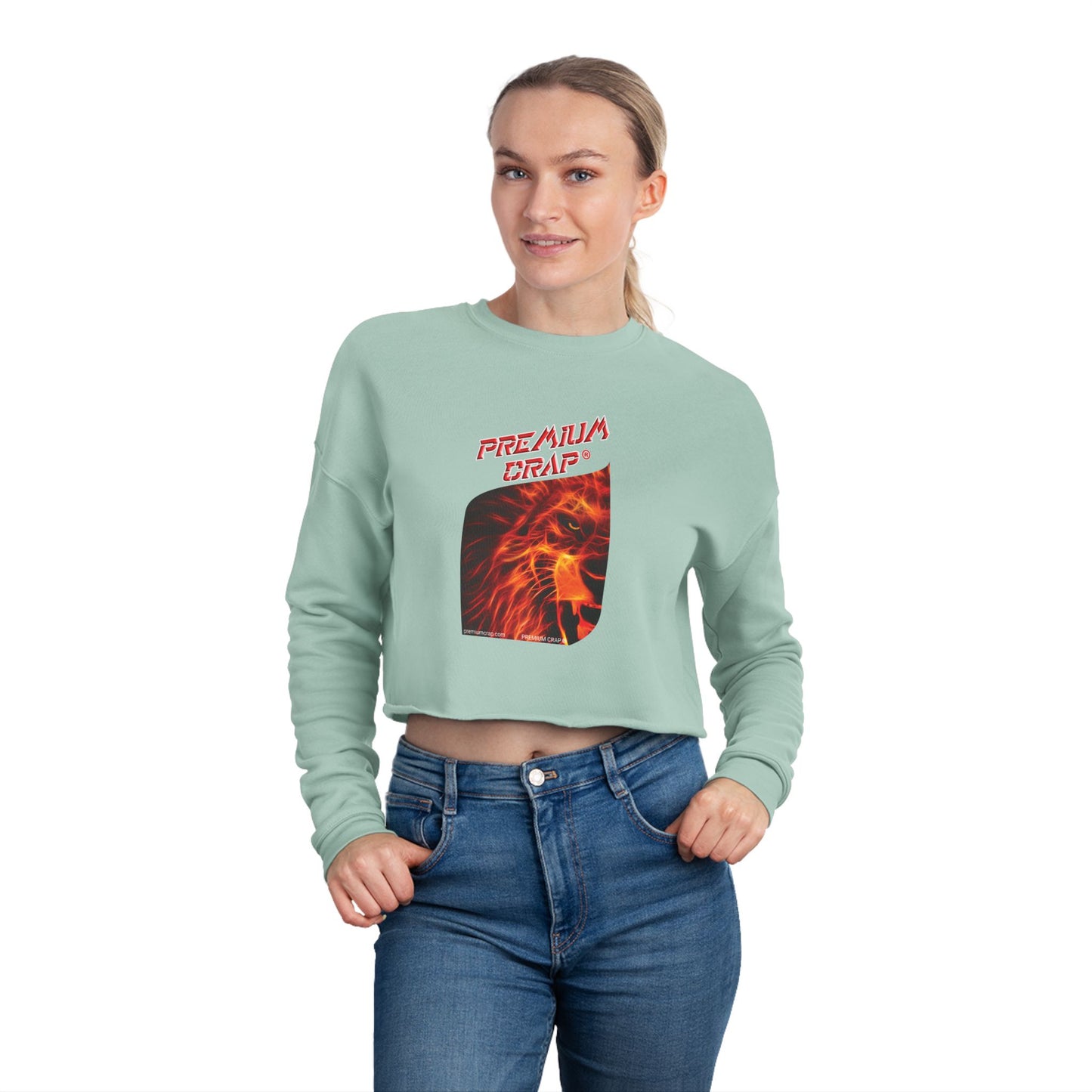 Premium Crap Cropped Sweatshirt
