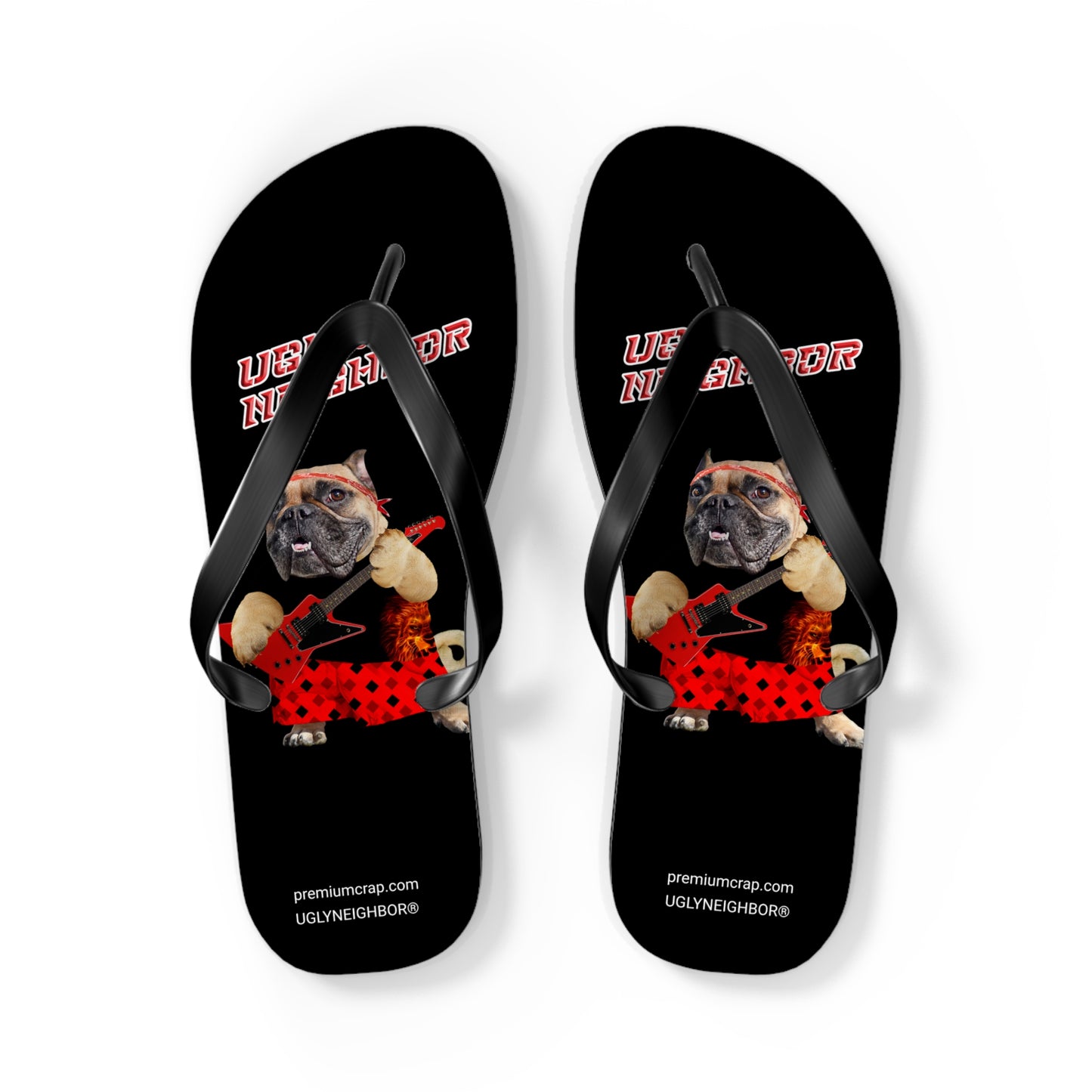 Ugly Neighbor II Flip Flops