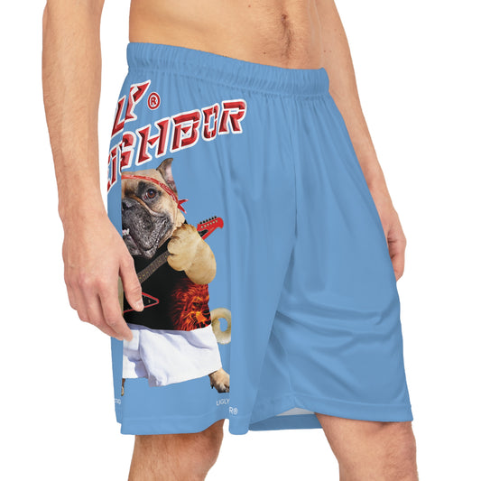 Ugly Neighbor BougieBooty Baller Shorts - Light Blue