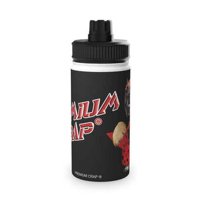 Premium Crap II Stainless Steel Water Bottle, Sports Lid