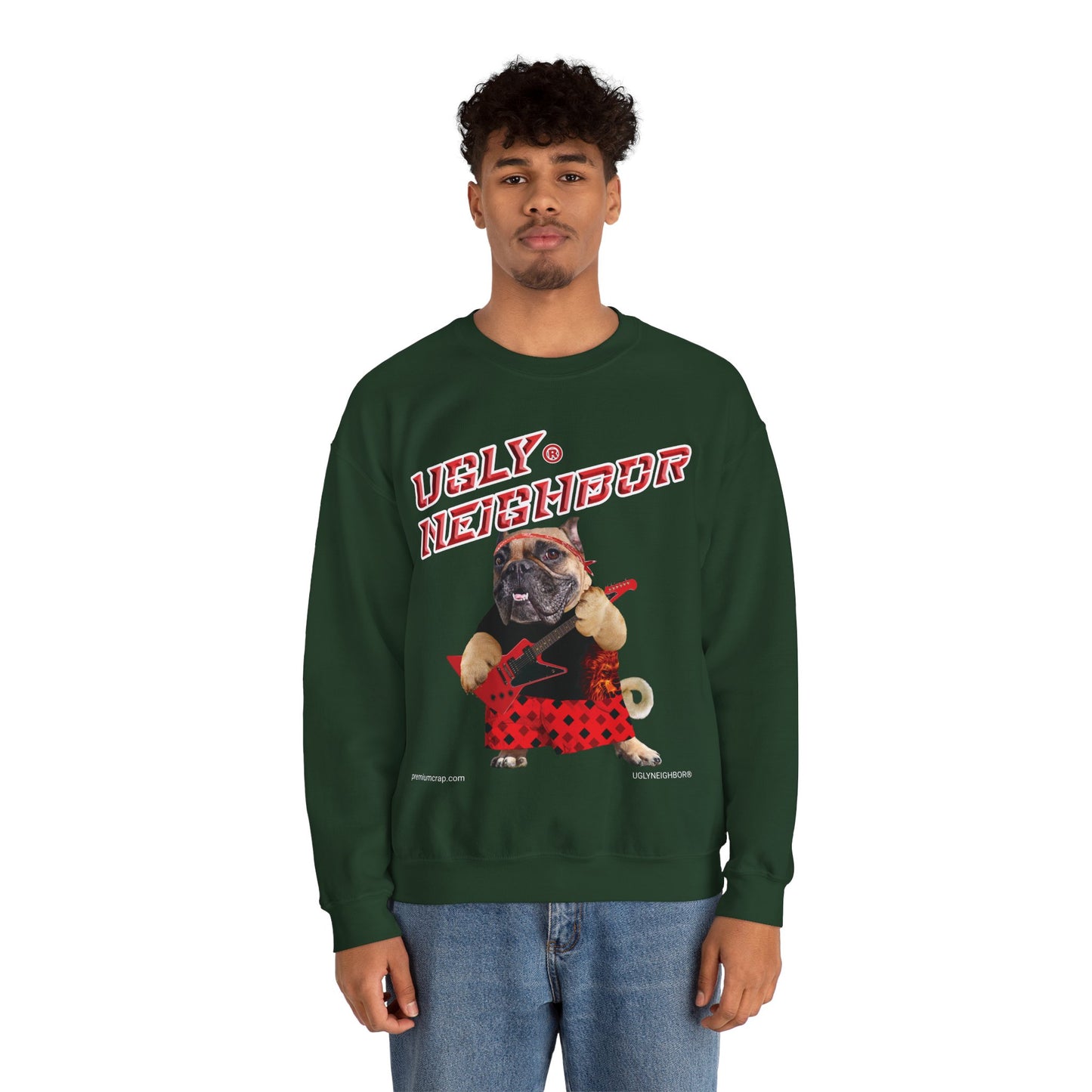 Ugly Neighbor II Men's Heavy Blend Crewneck Sweatshirt