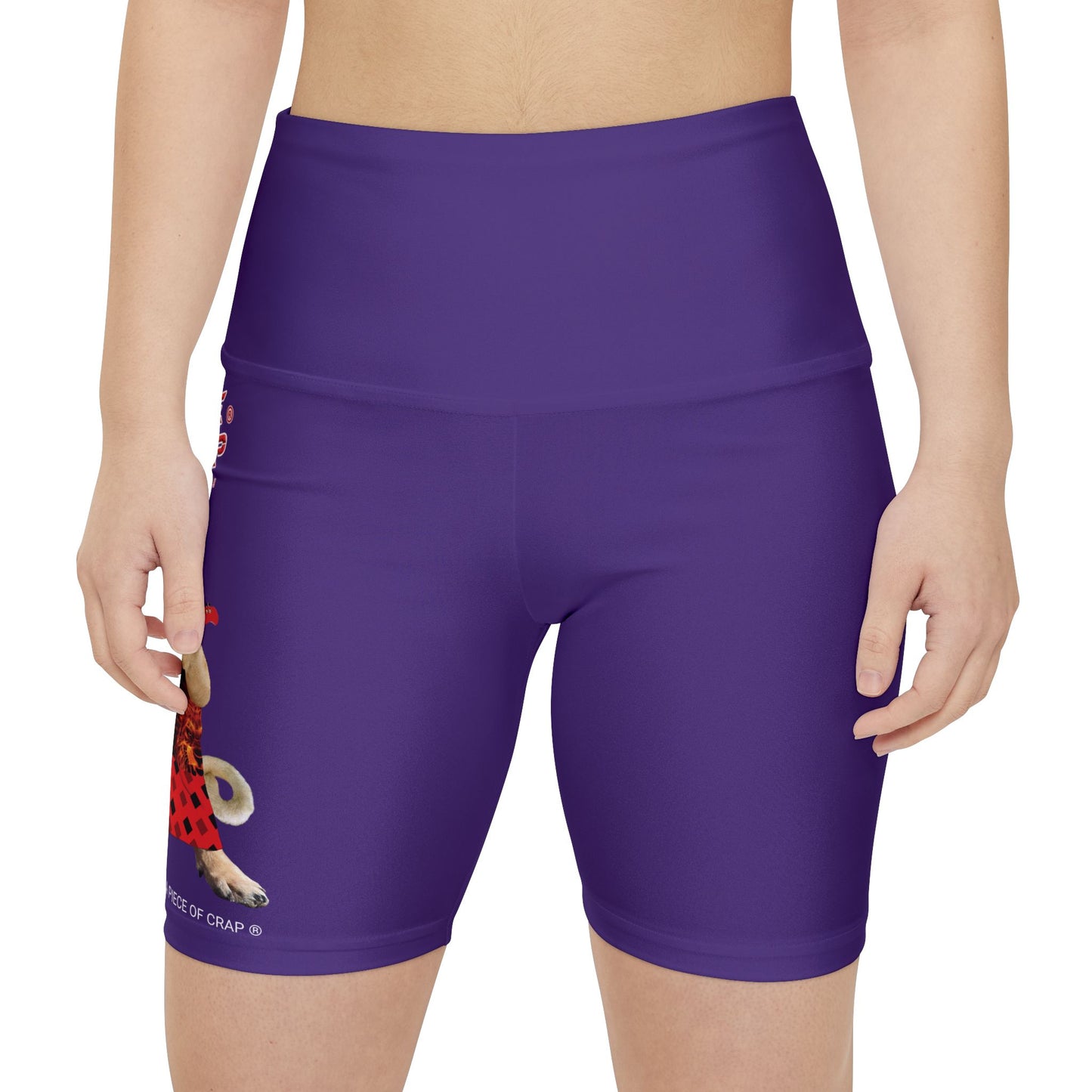 A Piece Of Crap II Women's Workout Shorts - Purple