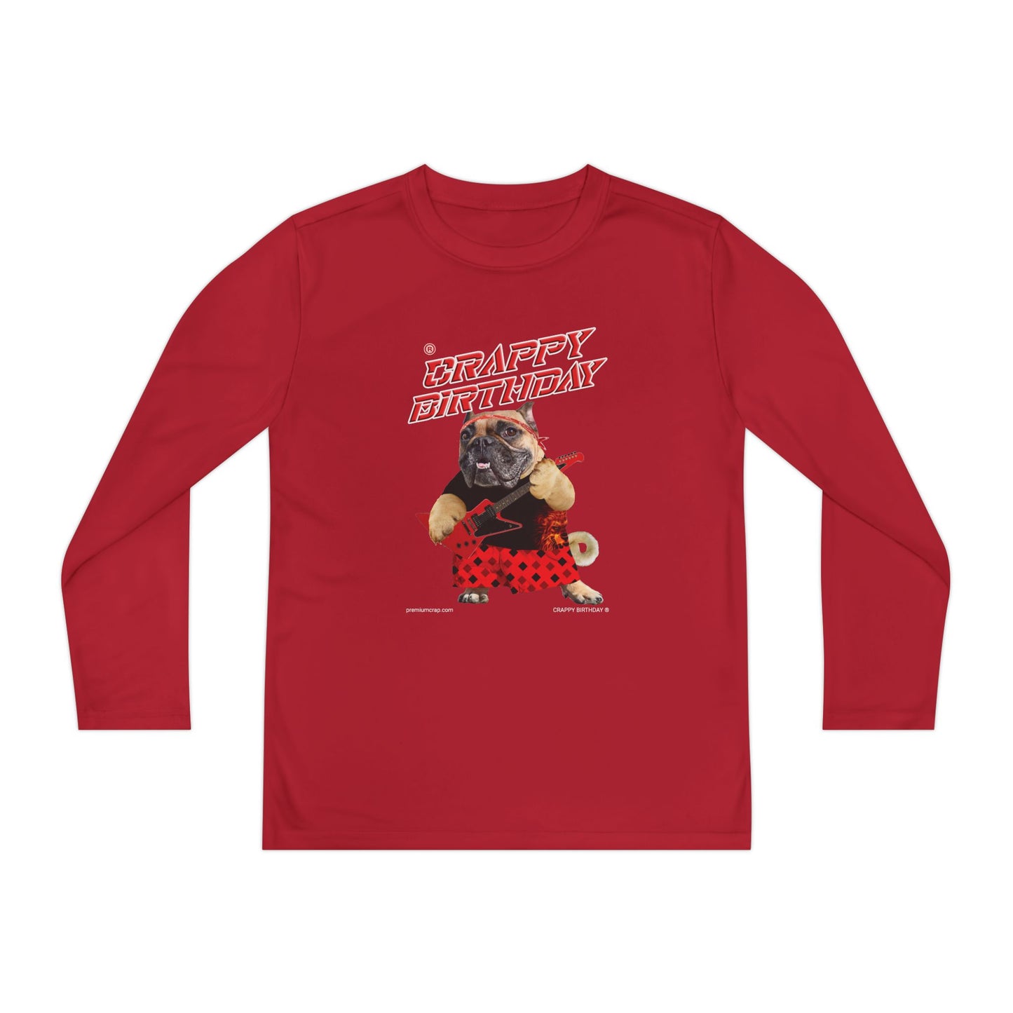 Crappy Birthday II Youth Long Sleeve Competitor Tee