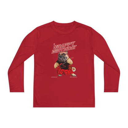 Crappy Birthday II Youth Long Sleeve Competitor Tee