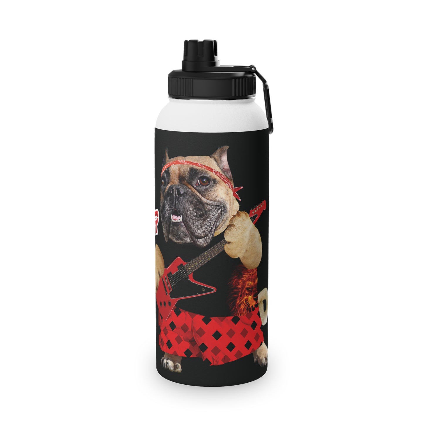 Ugly Neighbor II Stainless Steel Water Bottle, Sports Lid