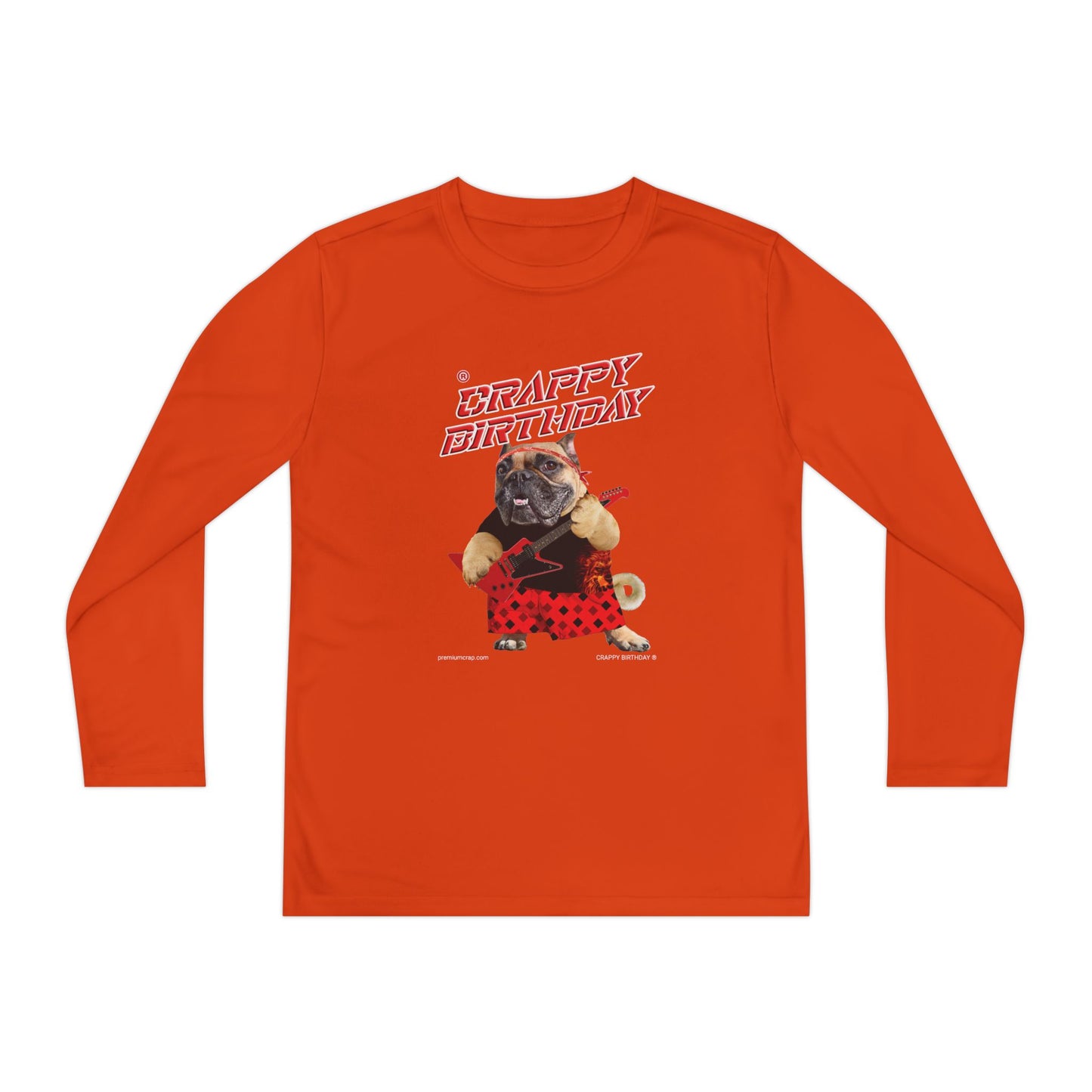 Crappy Birthday II Youth Long Sleeve Competitor Tee