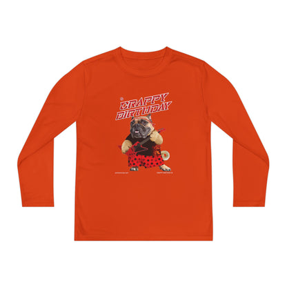 Crappy Birthday II Youth Long Sleeve Competitor Tee