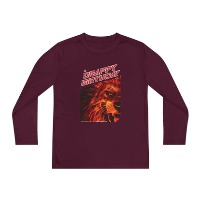 Crappy Birthday Youth Long Sleeve Competitor Tee