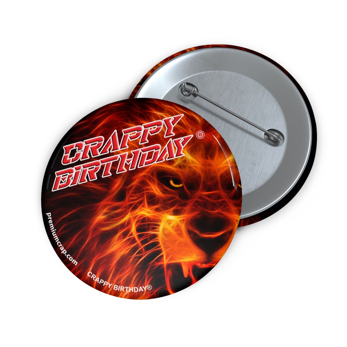 Crappy Birthday Pin Buttons