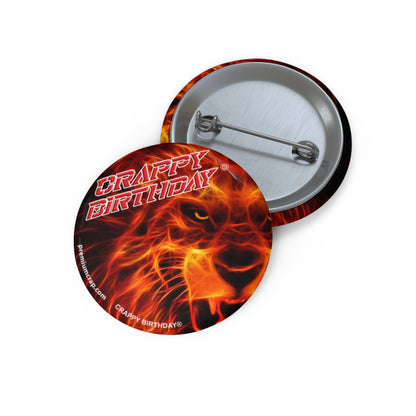 Crappy Birthday Pin Buttons