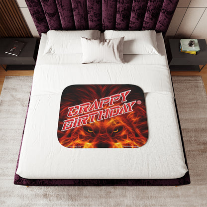 Crappy Birthday Sherpa Blanket