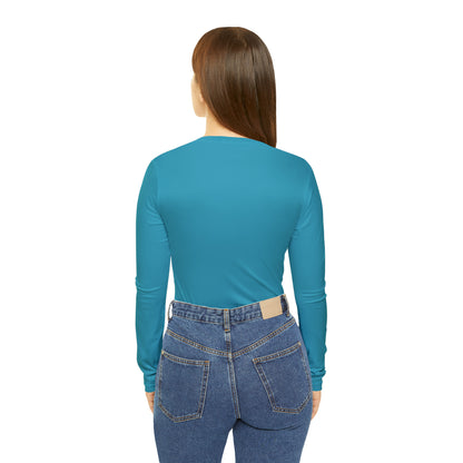 A Piece Of Crap II Women's Long Sleeve V-neck Shirt - Turquoise