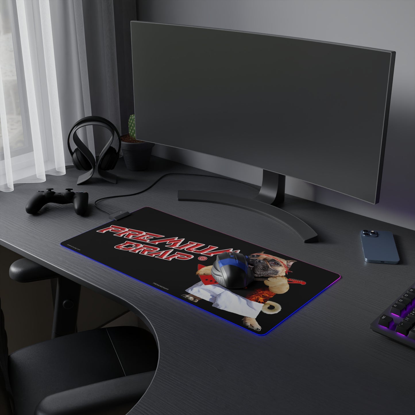Premium Crap II LED Gaming Mouse Pad