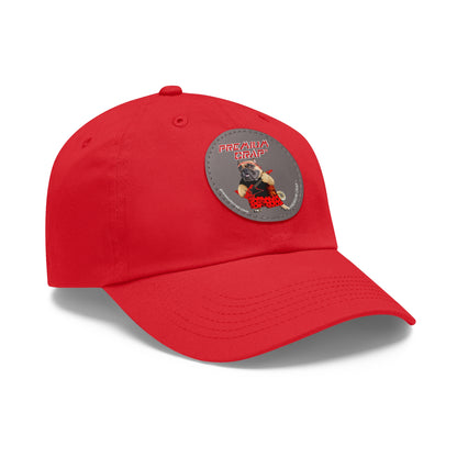 Premium Crap II Dad Hat with Leather Patch (Round)