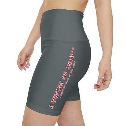 A Piece Of Crap II Women's Workout Shorts - Dark Grey