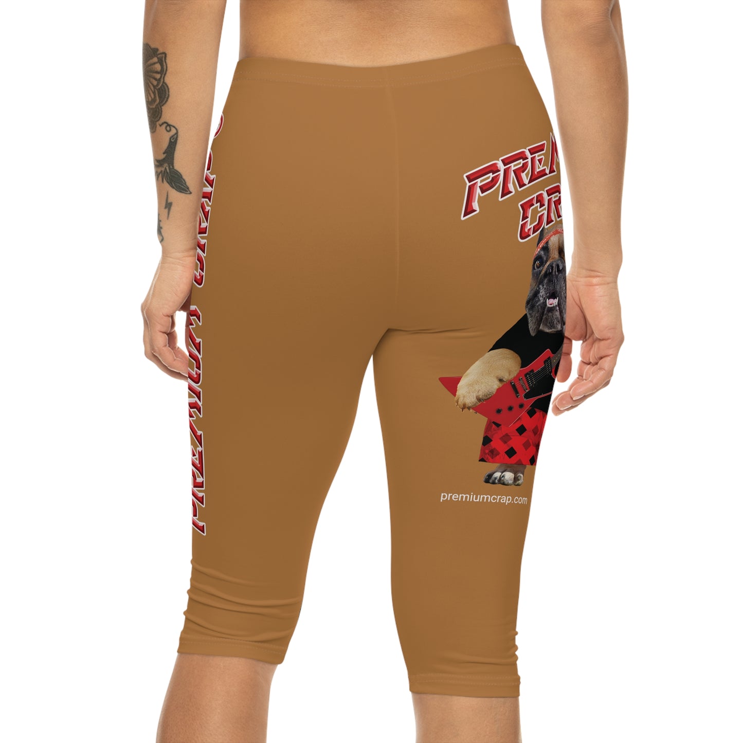 Premium Crap II Women’s Capri Leggings - Light Brown