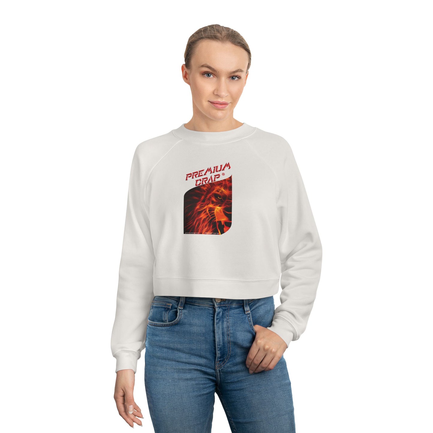 Premium Crap Women's Cropped Fleece Pullover