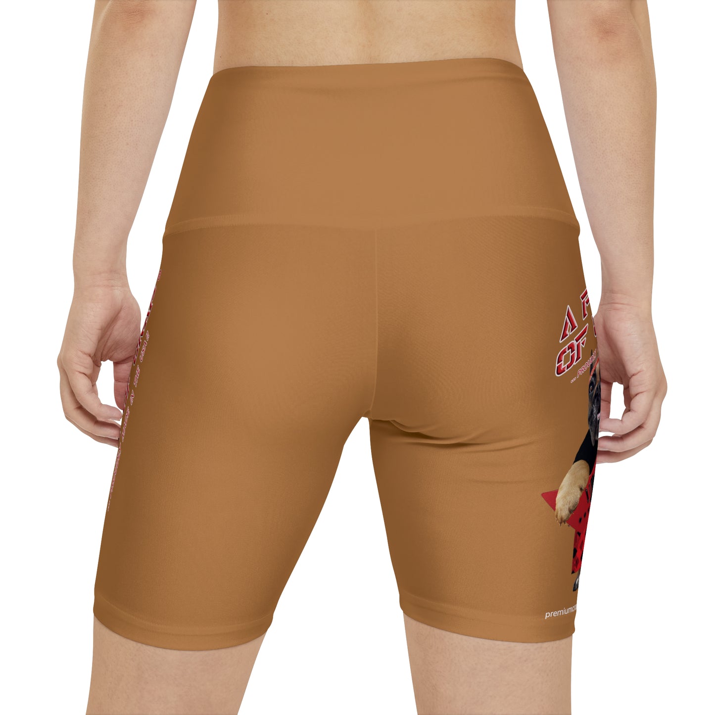 A Piece Of Crap II Women's Workout Shorts - Light Brown