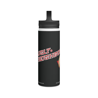 Ugly Neighbor II Stainless Steel Water Bottle, Handle Lid