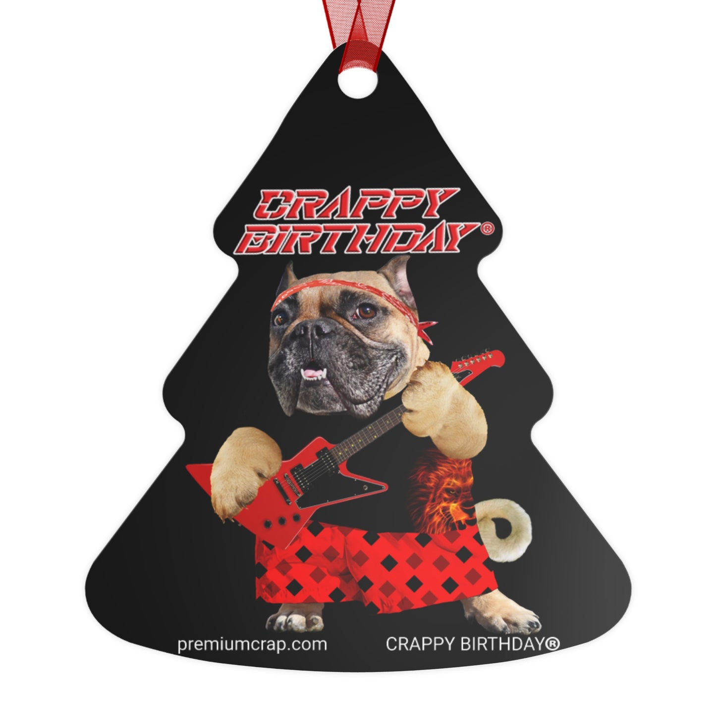 Crappy Birthday II Christmas Metal Ornaments