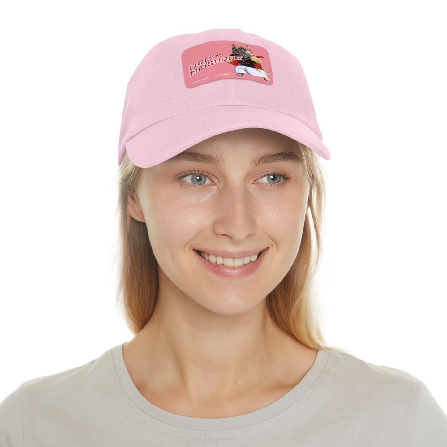 Ugly Neighbor Dad Hat - Rectangle Leather Patch