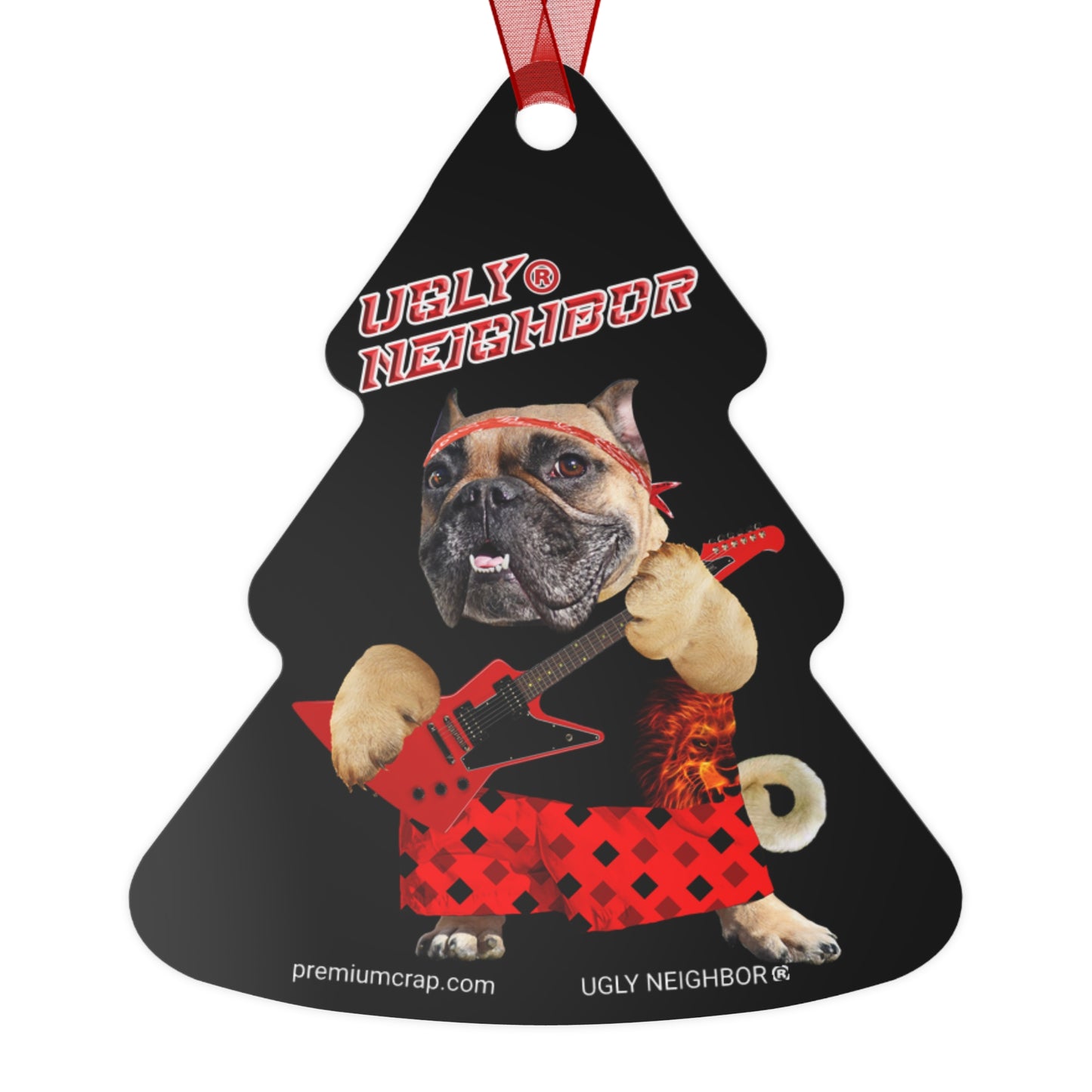 Ugly Neighbor II Christmas Metal Ornaments