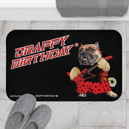 Crappy Birthday II Bath Mat