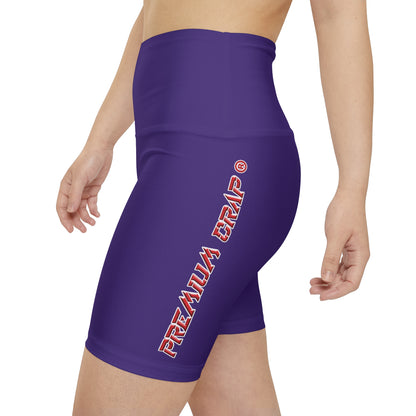 Premium Crap II Women's Workout Shorts  - Purple