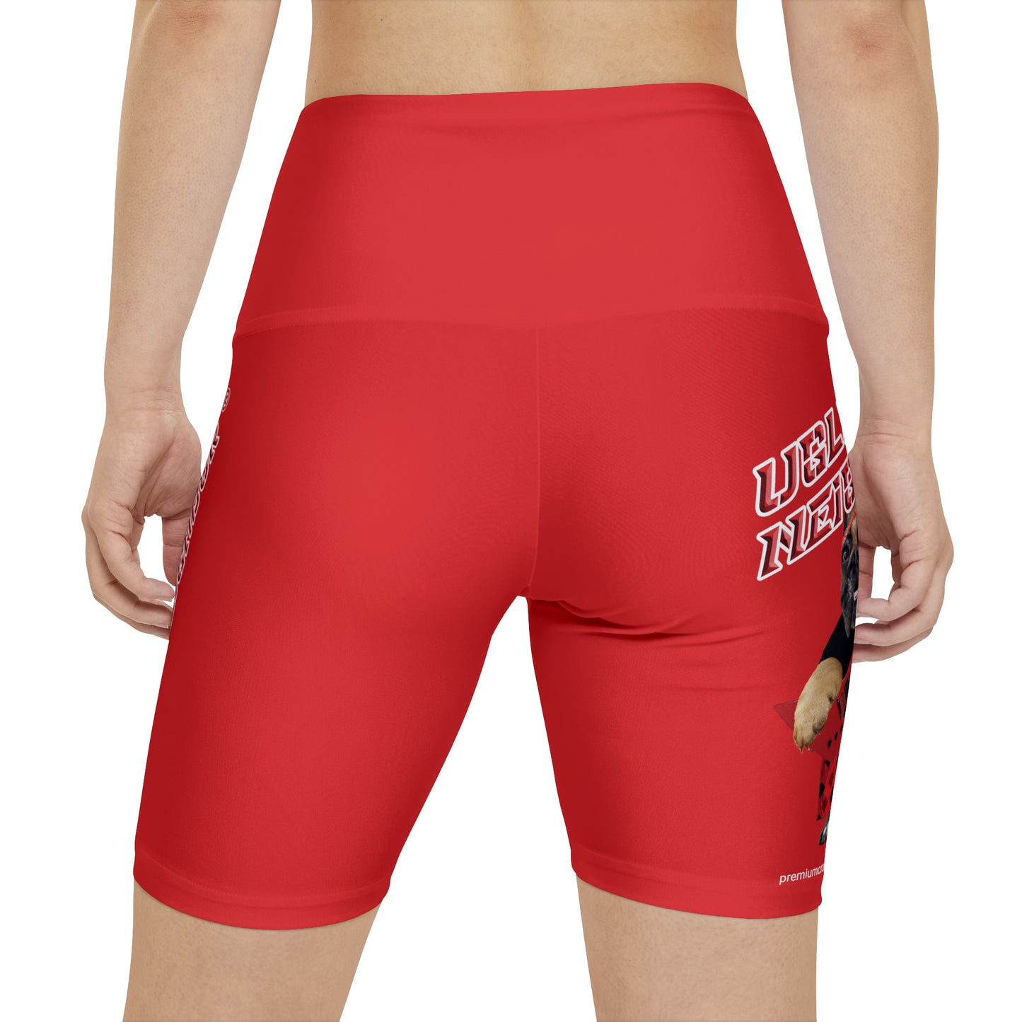 Ugly Neighbor II Women's Workout Shorts - Red