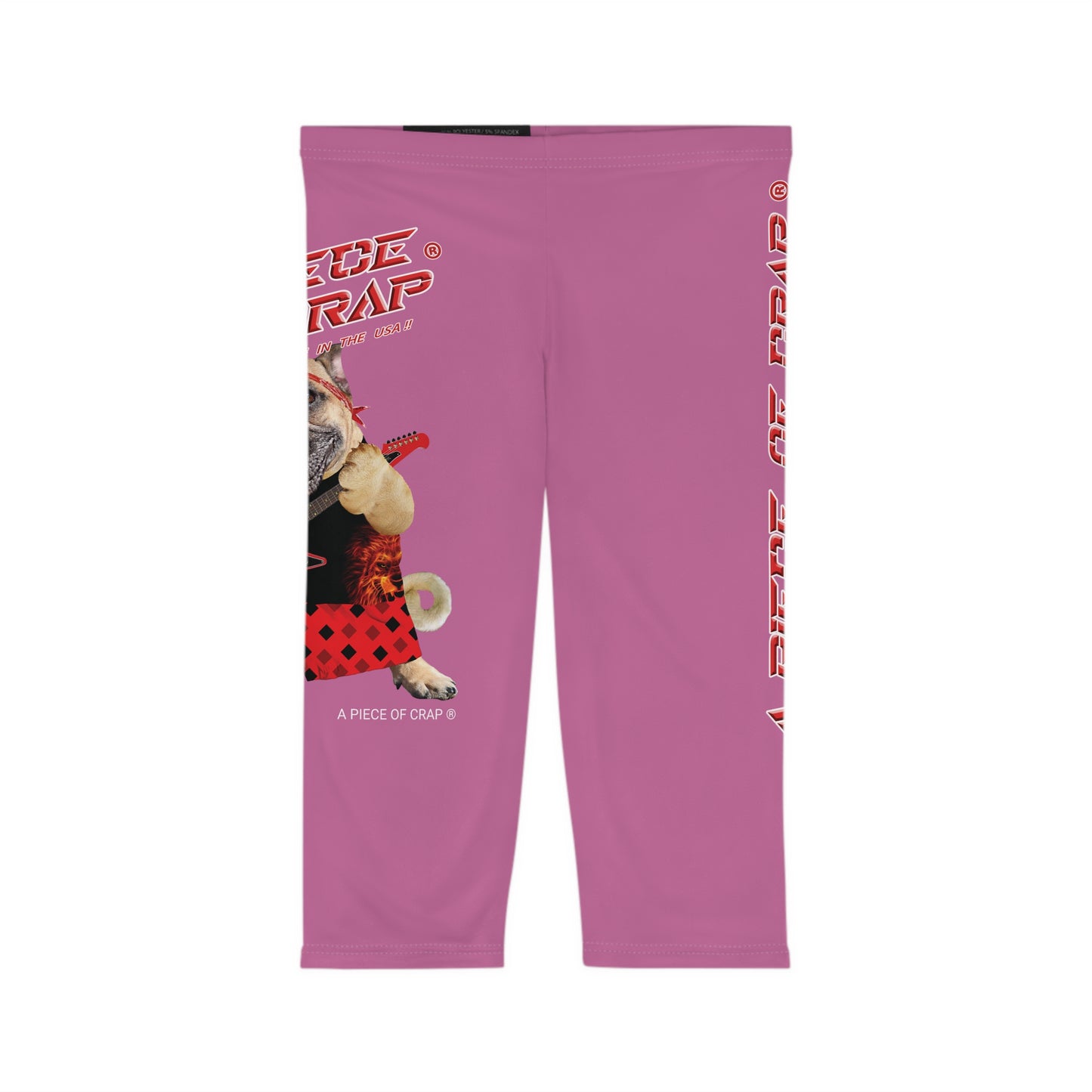A Piece Of Crap II Women’s Capri Leggings - Light Pink