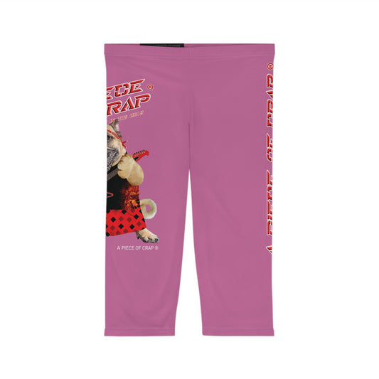 A Piece Of Crap II Women’s Capri Leggings - Light Pink