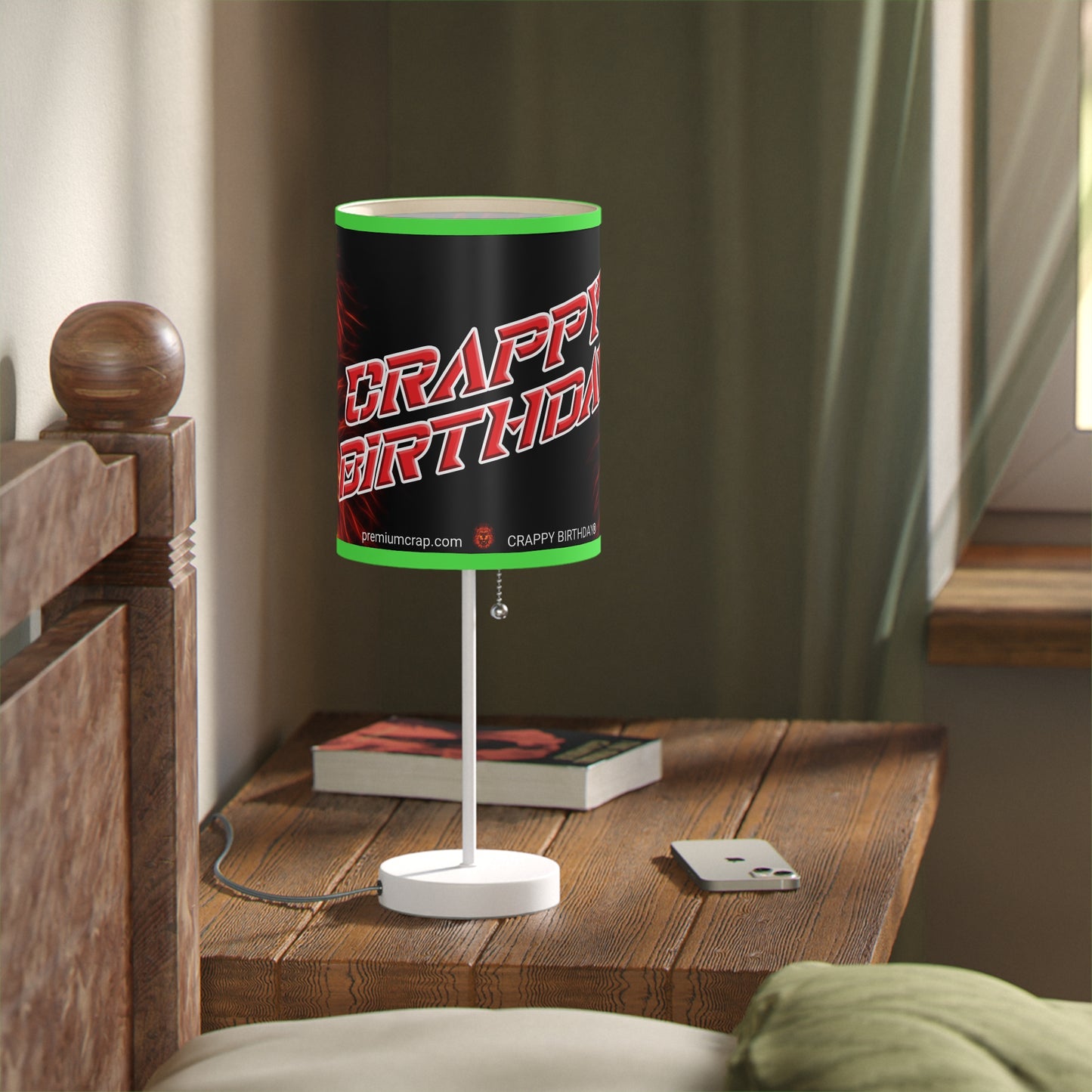 Crappy Birthday Lamp on a Stand