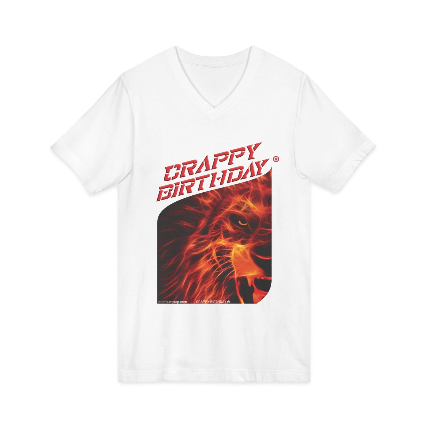 Crappy Birthday Jersey Short Sleeve V-Neck Tee