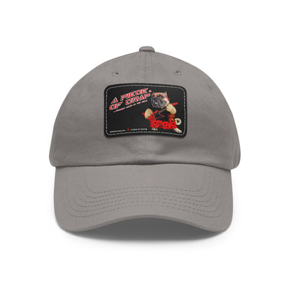 A Piece of Crap II Dad Hat with Leather Patch (Round)