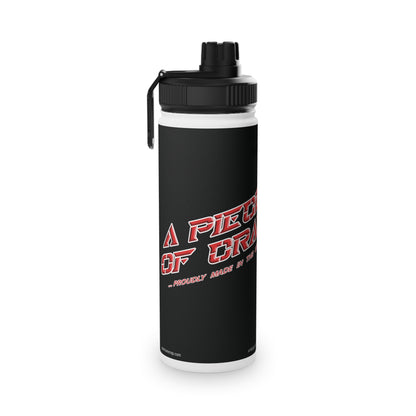 A Piece of Crap II Stainless Steel Water Bottle, Sports Lid