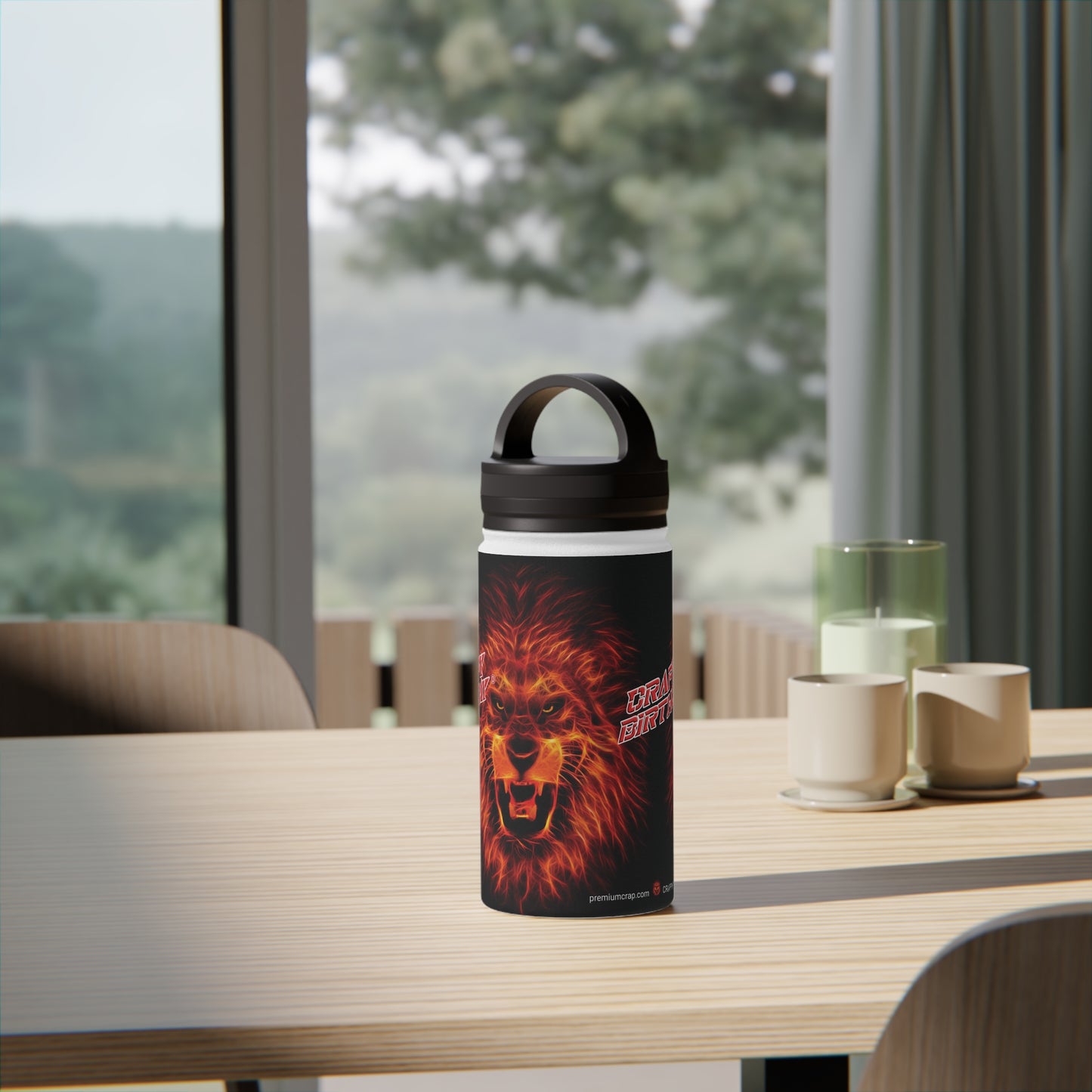Crappy Birthday Stainless Steel Water Bottle, Handle Lid