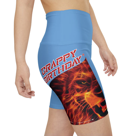 Crappy Birthday WorkoutWit Shorts - Light Blue