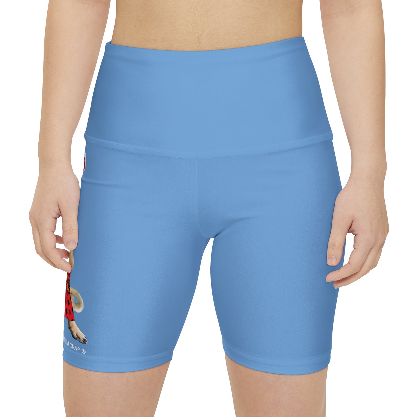 Premium Crap II Women's Workout Shorts  - Light Blue