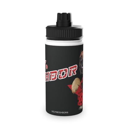 Ugly Neighbor II Stainless Steel Water Bottle, Sports Lid
