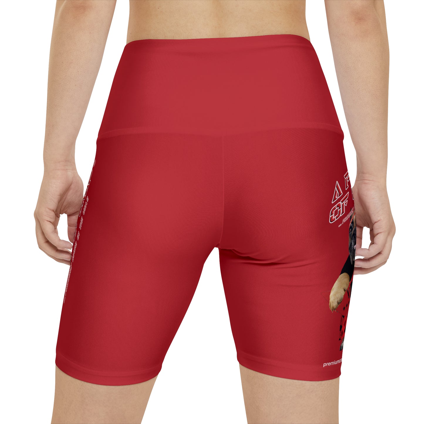 A Piece Of Crap II Women's Workout Shorts - Dark Red