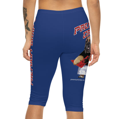 Premium Crap Women’s Capri Leggings - Dark Blue